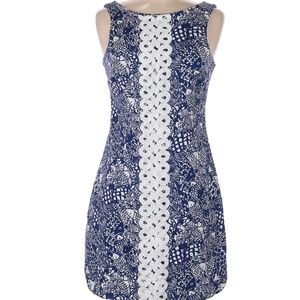 Lilly Pulitzer Blue and White Mini Dress